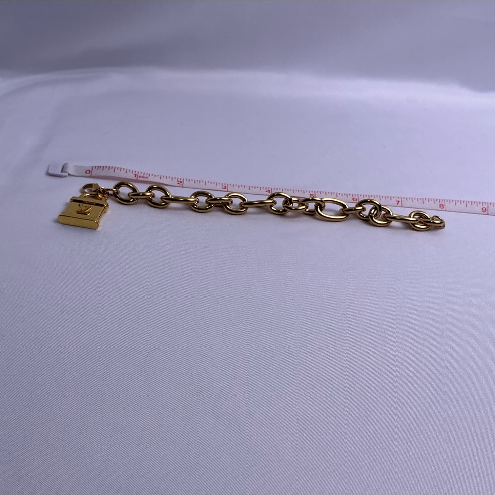 Louis Vuitton Gold Lock Bracelet Padlock - Picture 4 of 5